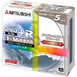 DTR47JP5 [DVD+R 4.7GB 16倍速対応 5枚 インクジェットプリンター対応]