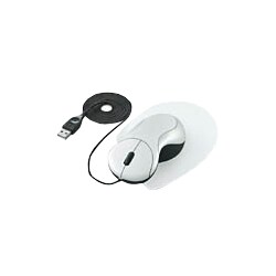 USB・PS/2接続 ザ・フィットマウス「手の匠」 ワイヤータイプ パールホワイト EAM-UD1W