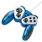 USBゲームパッド 12ボタン アナログスティック付き クリアブルー JY-P58UCBL