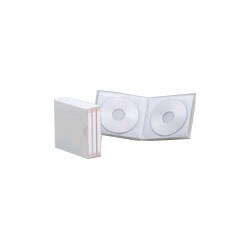DVD&CDファイルブックタイプ 8枚収納×3冊 DCF2402WH(ホワイト)