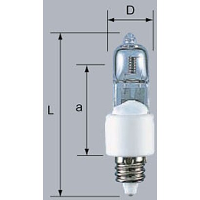 白熱電球 ハロゲンランプ EZ10口金 12V 50W J12V50W-EZS/M