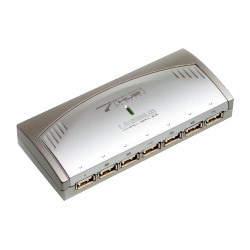 USB2.0 7ポートHUB シルバー SHBH7SV
