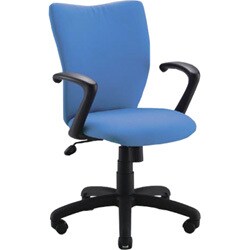 コンピュータチェア ヒジ付き ブルー CCH-M004ABU