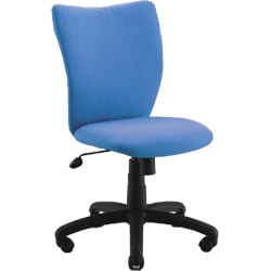 コンピュータチェア ヒジなし ブルー CCH-M004BU