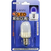 LE3BL [LED電球 E12口金 青 0.2W]