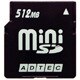 AD-MSDP512 [mini-SDカード 512MB］