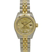 OYSTER PERPETUAL DATEJUST(オイスター パーペチュアル デイトジャスト)シャンパン 自動巻き レディース 並行輸入品 179173G