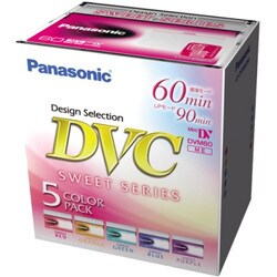 AY-DVM60DN5 [MiniＤＶカセット 60分 5本] デザインセレクション