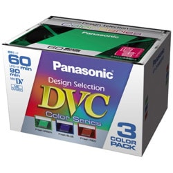 AY-DVM60DP3 [MiniＤＶカセット 60分 3本] デザインセレクション