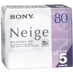 80分 ミニディスク 5枚組 Neige 5MDW80NED