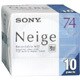 74分 ミニディスク 10枚組 Neige 10MDW74NED