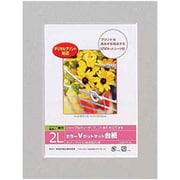 DigioカラーVカットマット台紙 2Lサイズ グレー DGVM-2L-N