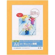 DigioカラーVカットマット台紙 A4サイズ オレンジ DGVM-A4-O