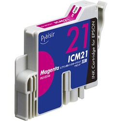 互換インクカートリッジ エプソン ICM21 マゼンタ（染料） PLE-E21M