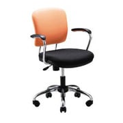 コンピュータチェア 肘付き サンシャインオレンジ+ブラック CCH-010ADR