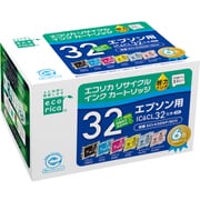 ECI-E326P/BOX [エプソン IC6CL32 互換リサイクルインクカートリッジ 6色パック]