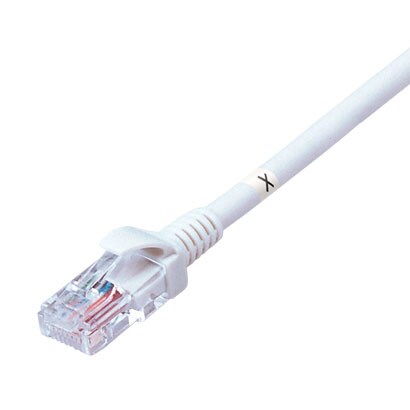 カテゴリ5e　クロスLANケーブル　10m　ホワイト HLC-5EX-10MP