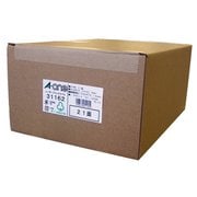 レーザープリンタラベル 紙ラベル マット紙・ホワイト A4 21面 1,000シート 31162