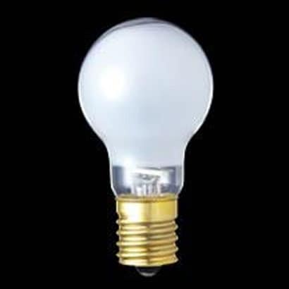 白熱電球 ミニクリプトンランプ E17口金 100V 100W形（90W） 45mm径 ホワイト フック包装 KR100V90WXW-LA