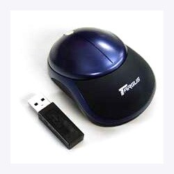 オプティカル ワイヤレス ミニマウス ブルー AMW0702JP