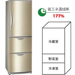 冷蔵庫(365L・右開き)NR-C374MS-S(ロゼステンレス) The ノンフロン冷蔵庫