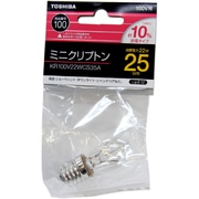 白熱電球 ミニクリプトンランプ E17口金 100V 25W形 クリヤー KR100V22WCS35A