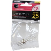 白熱電球 ミニクリプトンランプ E17口金 110V 25W形 クリヤー KR110V22WCS35A