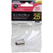 白熱電球 ミニクリプトンランプ E17口金 110V 25W形 ホワイト KR110V22WWS35A