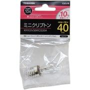 白熱電球 ミニクリプトンランプ E17口金 100V 40W形 クリヤー KR100V36WCS35A