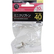 白熱電球 ミニクリプトンランプ E17口金 110V 40W形 クリヤー KR110V36WCS35A