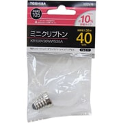 白熱電球 ミニクリプトンランプ E17口金 100V 40W形 ホワイト KR100V36WWS35A
