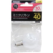 白熱電球 ミニクリプトンランプ E17口金 110V 40W形 ホワイト KR110V36WWS35A