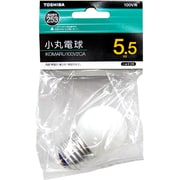 白熱電球 小丸電球 E26口金 100V 5.5W形 40mm径 ホワイト KOMARU100V2CA