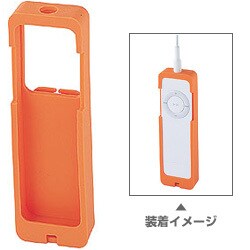 シャッフルシリコンプロテクター オレンジ PDA-IPOD8D