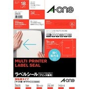 マルチプリンタラベル しっかり貼れる強粘着タイプ A4判 ノーカット 18シート 28415