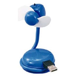 USBミニミニ扇風機 ブルー USB-TOY13