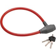 ワイヤーロック(60cm) レッド ケーブルロック(Mサイズ) TY-421M