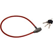 ワイヤーロック 90cm クリアーレッド TY-421L