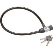 ワイヤーロック（70cm） クリアースモーク アルミヘッドケーブルロック TY-466