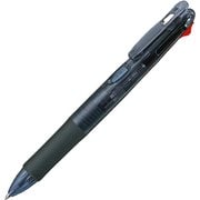 多色ボールペン クリップ-オンG 4C 0.7mm ノック式 4色(黒・青・赤・緑) 本体色:黒 スマートノック解除機構 バインダークリップ採用 B4A3-BK
