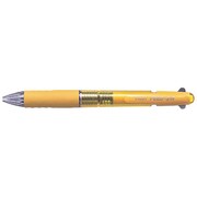 ツープラスワンフィードGP 黒・赤インク0.7mmボールペン 0.5mmシャーペン 透明イエロー BKHE-50R-TY