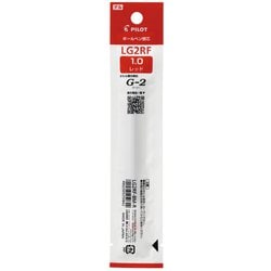 ゲルボールペン替芯 単色用 1.0mm レッド LG2RF-8M-R