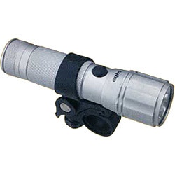 自転車用ライト LK-K402A（シルバー） ハイパワーLEDバッテリーライト