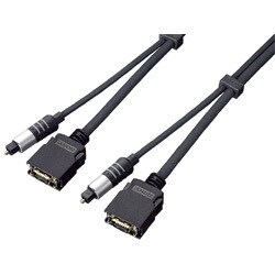 光デジタル音声端子 D端子 一体化ケーブル 3m VMC-DDPOC30