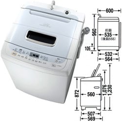話題の人気 ヨドバシ.com - 東芝 TOSHIBA 洗濯機 AW-70DB-W 通販【全品無料 洗濯機