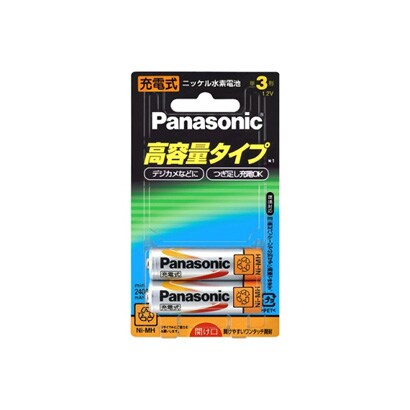 ニッケル水素単3形充電池 2本入り HHR-3XPS/2B