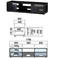 ヨドバシ.com - ハヤミ工産 Hayami Industry HAMILeX ハミレックス フロアー型3連AVラック BR-5182  通販【全品無料配達】