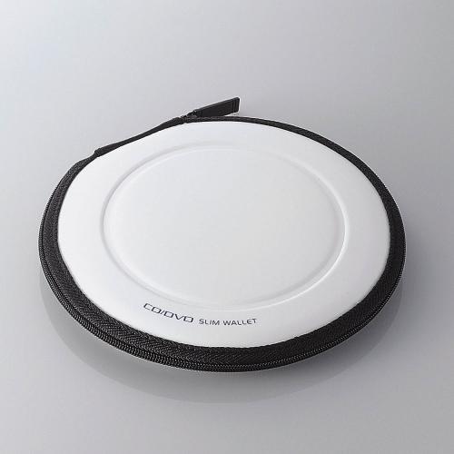 薄型CD/DVDウォレット ホワイト CCD-026WH