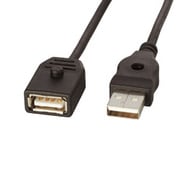 USBケーブル 延長用 ジョイントタイプ ブラック 0.2m AU202EBK