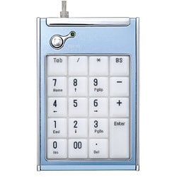 USBアルミテンキーボード ブルー TNK-MU217BL